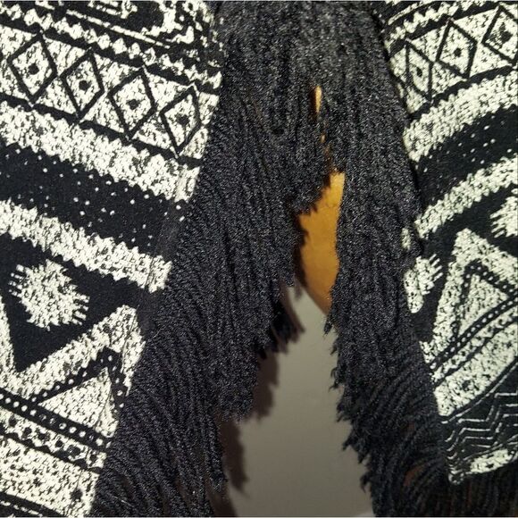 Tweed Sweater Jacket Womens Open Front Cardigan Boho Cape XS NWT - Picture 7 of 11